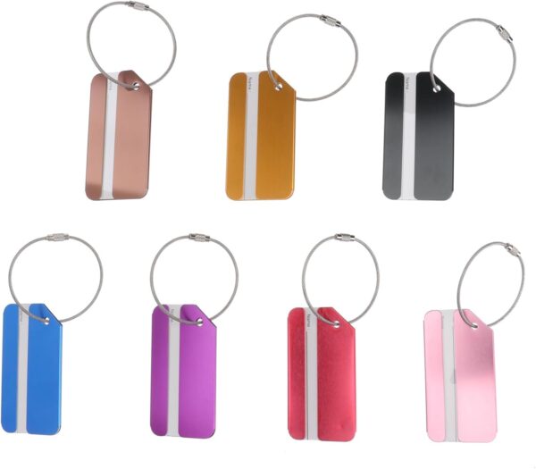 SHERCHPRY Kofferanhänger Koffer Gepäckanhänger Neon-Gepäckanhänger Gepäcketiketten Reise-Tag Gepäck Aufkleber kofferbeschriftungen travel accessories handtasche Gepäckanhänger aus Aluminium