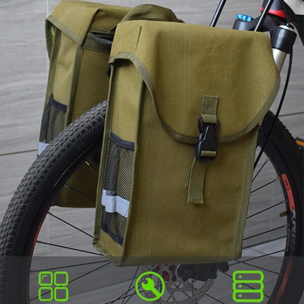 Generico Waterproof Cycling Pannier, Cycling Travel Pannier, Riding Bag Accessories, Rear Rack Pannier Bag, Cycling Travel Pannier Bag Waterproof Mountain Cycling Saddle Bag for Rear Rack - Image 6