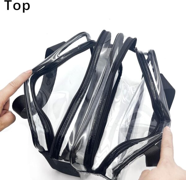 Transparent Toiletry Bag, Clear Cosmetic Bag, Waterproof Travel Pouch, Zipper Toiletry Organizer, Portable Cosmetic Bags, Multifunctional Travel Bag, Cosmetic Organizer for Women - Image 4