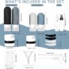 17 Pack Travel Bottles Set, Toiletries Silicone Travel Bottles, TSA Approved Leak Proof Squeezable Containers, Men & Women Travel Accessories Liquid Security For Shampoo Conditioners Lotion Body Wash - Image 7
