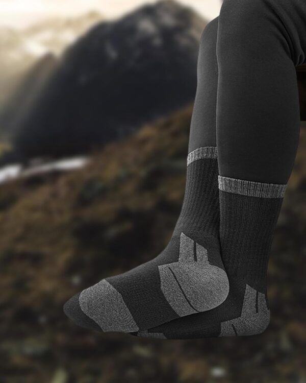 CAOZITOU 3 Paar Merino Wandersocken Herren Damen, 60% Wollsocken Gepolstert, Thermo Trekkingsocken Winter Warme Socken für Outdoor Sport - Image 5