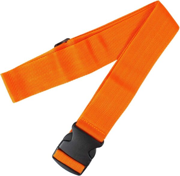 Gepäckgurt Einstellbare 2 Stück Koffergurt Kreuz Set Kofferband Travel Accessories Gepäckband Stabil Gepäckgurte zum Reisen und Kennzeichnen von Gepäck Orange - Image 6