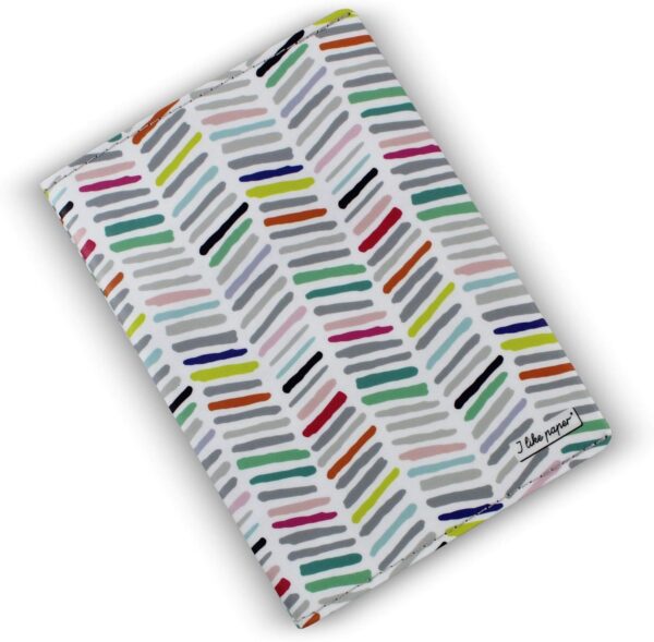 I Like Paper Passport Holder ILP27920 Zig Zag Lines Gray Pink Pastels White Tyvek Passport Cover Travel Pocket Travelers Essentials Passport Protection Travel Accessories Travel Gift Frequent Traveler - Image 2