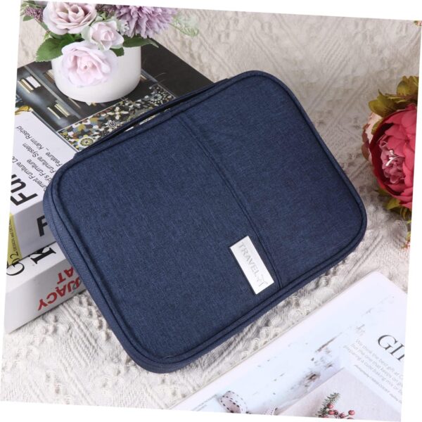 LIFKOME Dokumenten-Organizer-Tasche travel Accessories reiseaccessoires Reisezubehör travel Wallet Kreditkartenetui Wasserdichter Reisepasshalter Tragetasche Brieftasche Fall Beutel Navy - Image 2