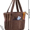 Fruusv Corduroy Tote Bag | Large Crochet Accessories Bag for Knitting and Crochet Supplies | Spacious Tote with Yarn Holder for Women’s Work, Travel, and Everyday Use Knitting & Crochet Supplies Bag - Image 5