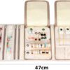 Teamoy Schmuckrollen, Schmucktasche für Ringe Ohrringe Halskette,schmuck, ketten, armreifen, halsketten und mehr schmuck und viele verschiedene Abteilung - Image 4