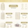 Avmvnvc Koffer Organizer Set 9 Teilig, Packing Cubes Compression, Travel Organizer für Koffer und Rucksack, Packtaschen mit Kompression, Packwürfel für Kleidung Schuhe Unterwäsche, Beige - Image 4