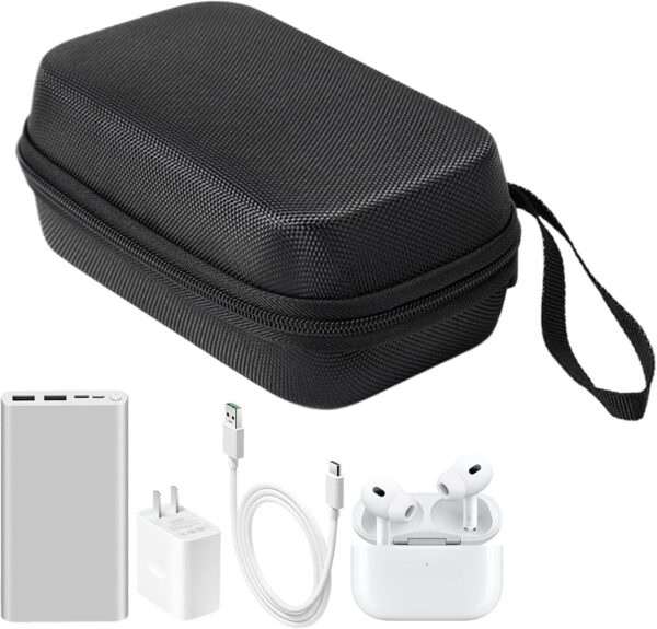 Cable Organizer Bag, Cable Bag Travel, Travel Cable Organizer Case, Waterproof Electronics Carry Case, 6.3x3.94x2.36 Inches Compact Cable Organizer for Electronic Accessories & Cables or Chargers - Image 7