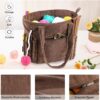 Fruusv Corduroy Tote Bag | Large Crochet Accessories Bag for Knitting and Crochet Supplies | Spacious Tote with Yarn Holder for Women’s Work, Travel, and Everyday Use Knitting & Crochet Supplies Bag - Image 6