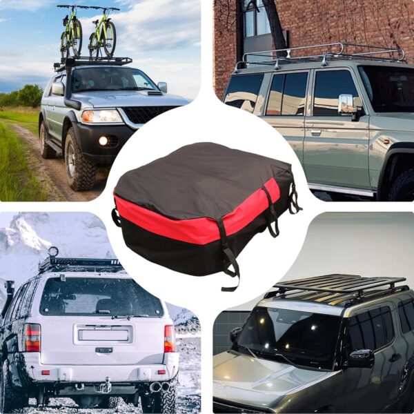 Adorable Car Top Carrier, Luggage with Buckle Strap, Waterproof Roof Bag, Roof Rack Luggage Box, Roof Storage Box, Travel Accessories Car Topper Luggage for Cars Trucks, Outdoor Travel Supply - Image 4